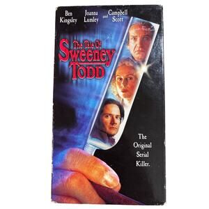 The Tale of Sweeney Todd VHS (1997) Ben Kingsley Goth movie y2k horror film